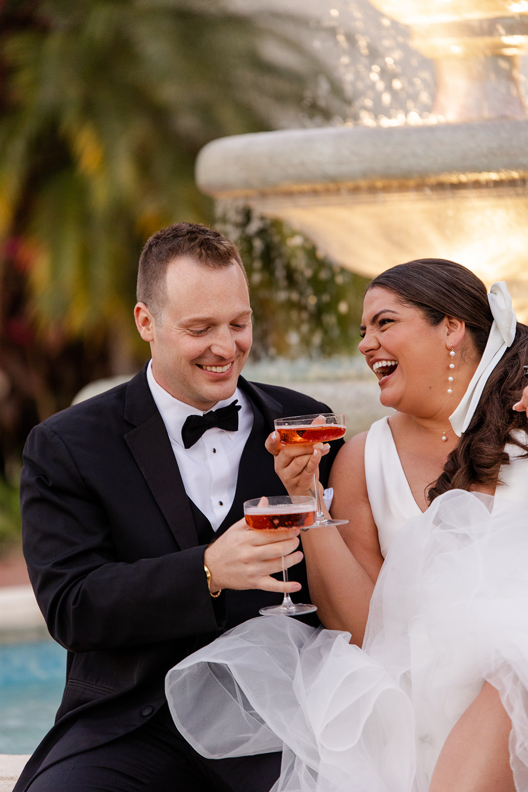 Gem couple toasting
