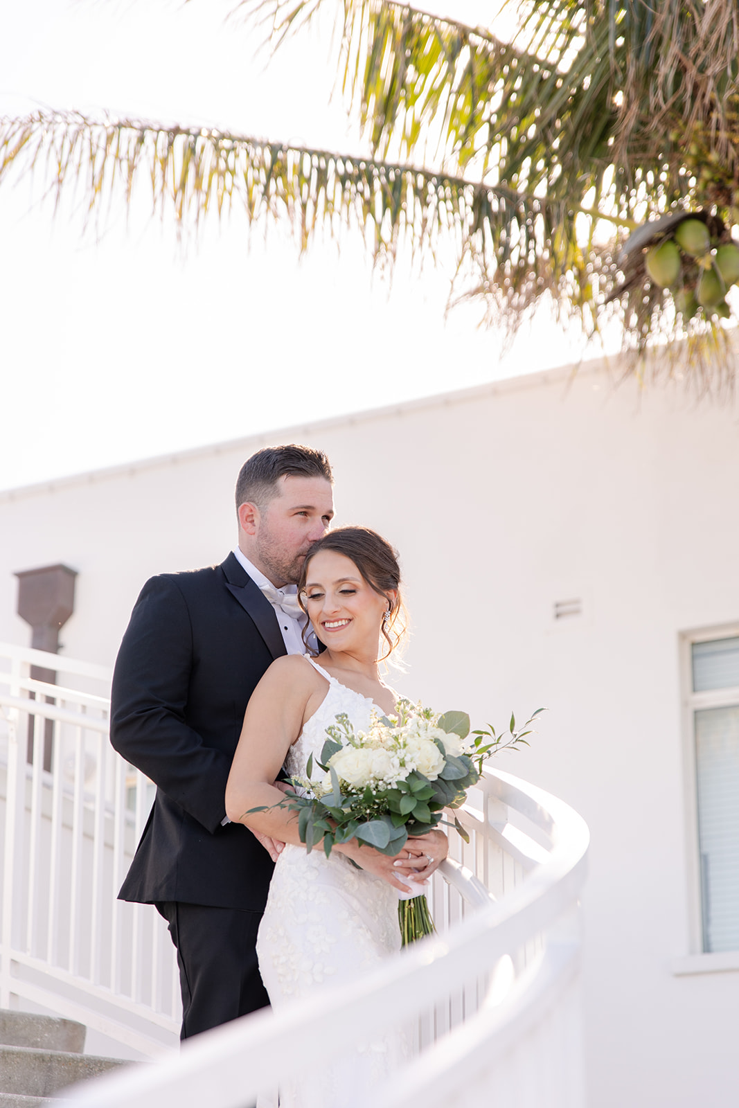 Amara and Kyle on balcony