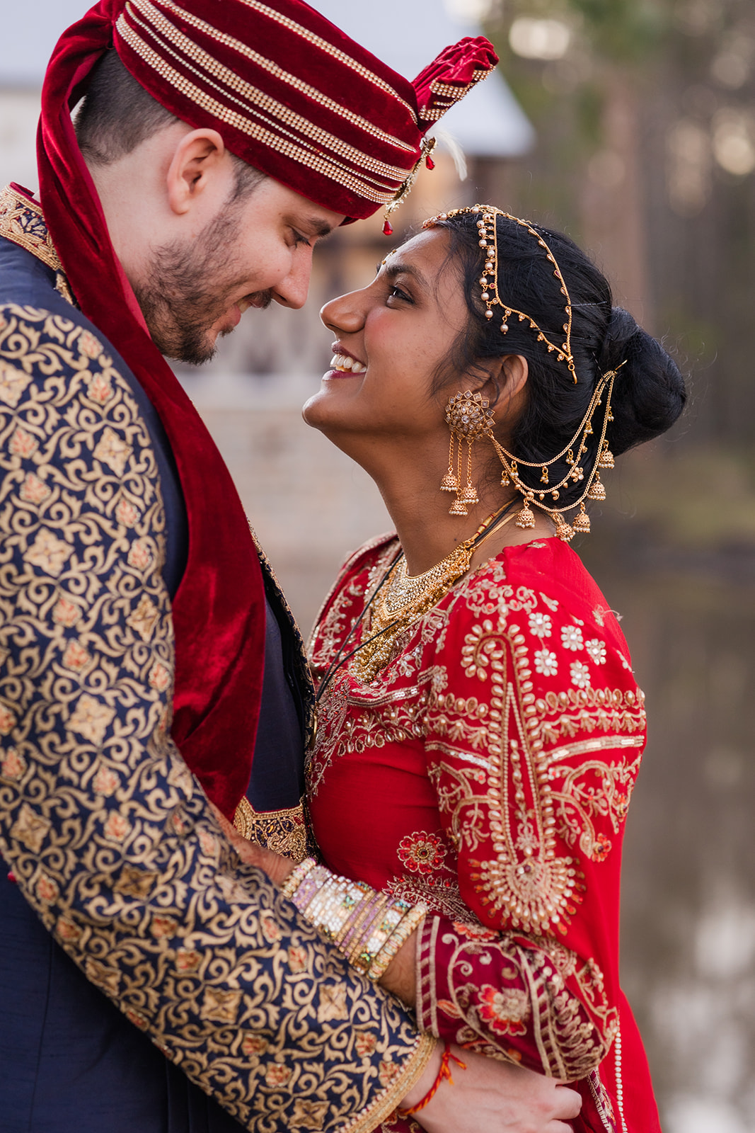 Indian wedding couple