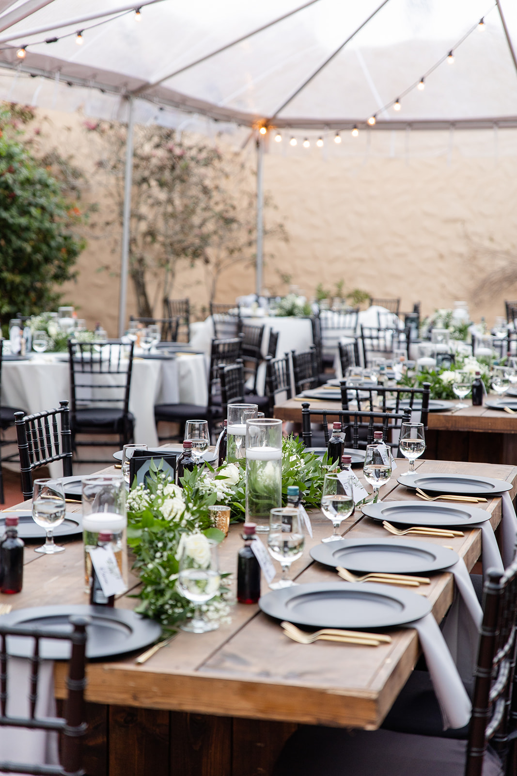 Reception tablescape