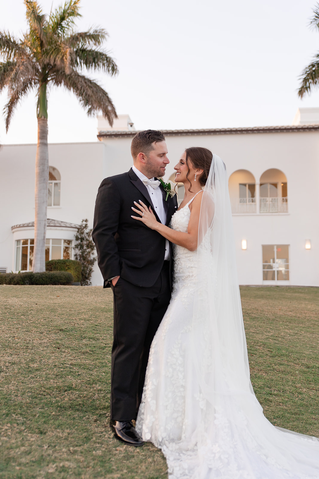 Couple at wedding venue