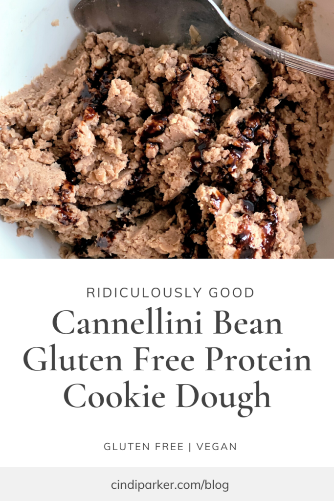 Ridiculously Good Cannellini Bean Gluten Free Protein Cookie Dough (made with only 4 typical pantry ingredients in under 10 minutes)